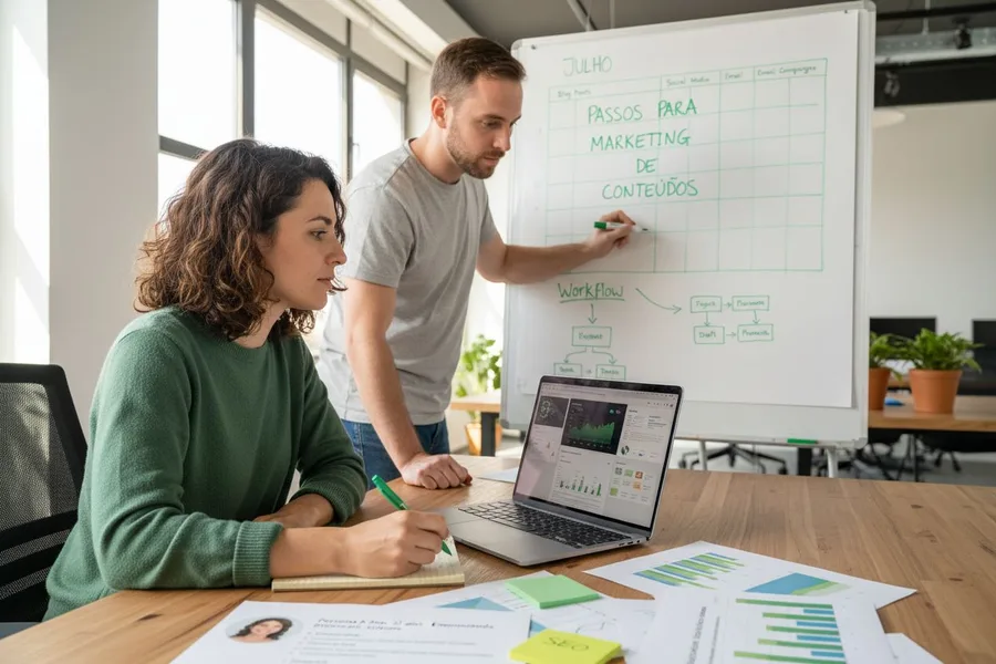 Passos para marketing de conteúdos eficazes para empresas