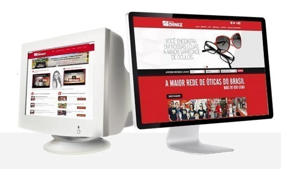 Sawi renova site das Óticas Diniz